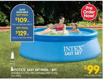 Intex Easy Set Pool - 8 ft