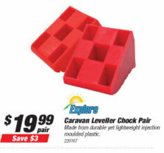 SuperCheap Auto Caravan Leveller Chock Pair offer