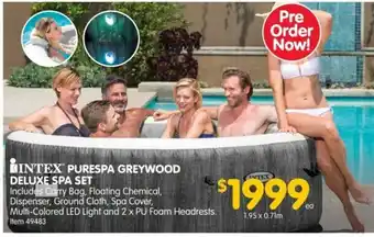 Intex Puespa Greywood Deluxe Spa Set
