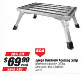 SuperCheap Auto Large Caravan Folding Step 300kg offer