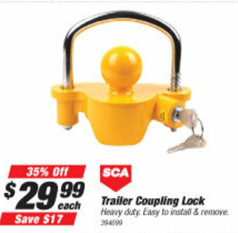 SuperCheap Auto SCA Trailer Coupling Lock offer