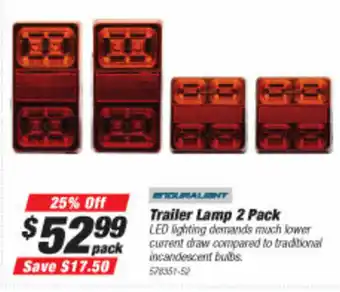 SuperCheap Auto Trailer Lamp 2 Pack offer
