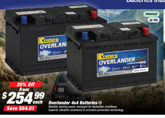 SuperCheap Auto Overlander 4x4 Batteries offer