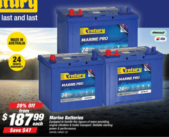 SuperCheap Auto Marine Batteries offer