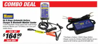 SuperCheap Auto 6A 9 Stage Automatic Battery Charger & Bluetooth Monitor Combo offer
