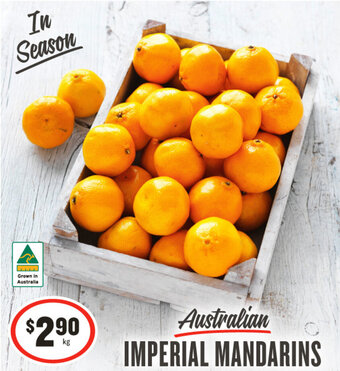 IGA Australian IMPERIAL MANDARINS offer
