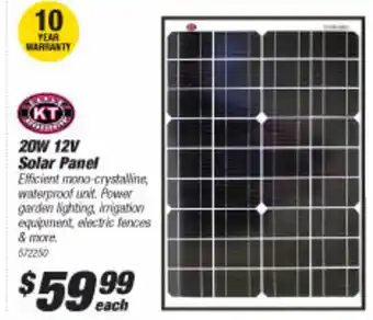 SuperCheap Auto KT 20W 12V Solar Panel offer