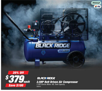 SuperCheap Auto Black Ridge 2,5HP Belt Driven Air Compressor offer
