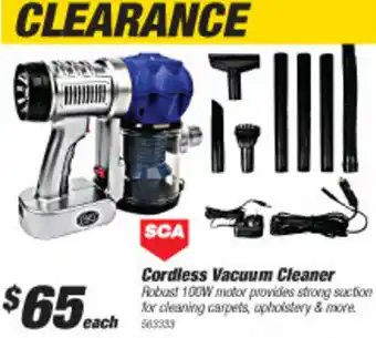 SuperCheap Auto SCA Cordless Vacuum Cleaner offer