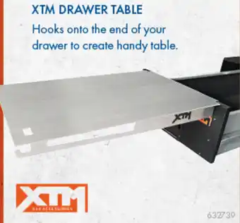 BCF XTM DRAWER TABLE Hooks onto the end of your drawer to create handy table. offer