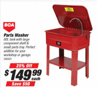 SuperCheap Auto SCA Parts Washer offer