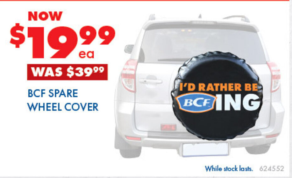 BCF SPARE WHEEL COVER offer at BCF