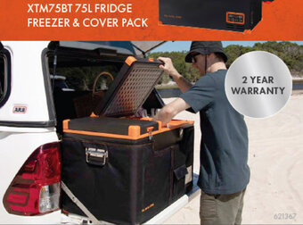 BCF XTM75BT 75L FRIDGE FREEZER & COVER PACK offer