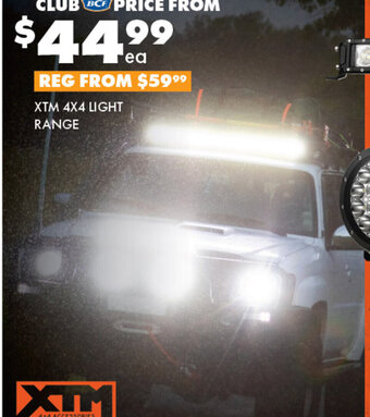 BCF XTM 4X4 LIGHT RANGE offer