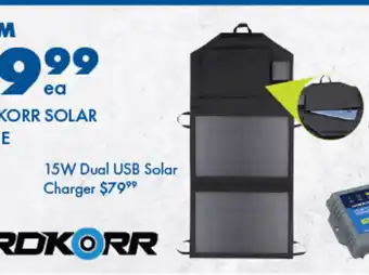 BCF 15W Dual USB Solar Charger offer