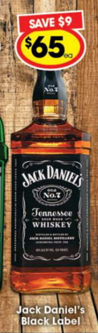 Ritchies Jack Daniel's Black Label offer