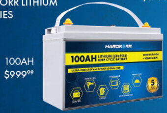 BCF HARDKORR LITHIUM BATTERIES 100AH offer