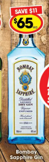 Ritchies Bombay Sapphire Gin offer