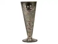 LivingStyles Marcello Etched Glass Cone Vase offer