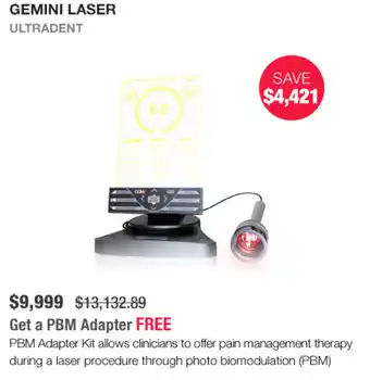 Henry Schein GEMINI LASER ULTRADENT offer