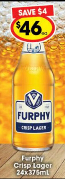 Furphy Crisp Lager 24x375ml