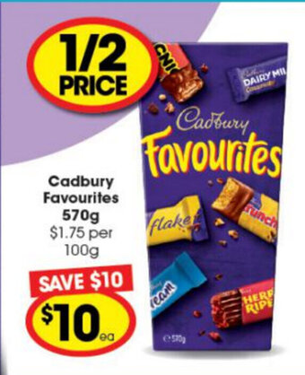 Ritchies Cadbury Favourites 570g offer