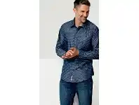 U.S. Polo Assn. Dobby Long Sleeve Shirt with Embroidered Logo