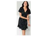 Harris Scarfe Khoko Smart Wrap Flutter Sleeve Dress offer