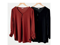 Harris Scarfe Khoko Smart Zip Front Jersey Top offer