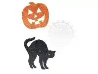 The Party People Shop Cardboard Cutouts - Halloween, Glitter 6 pk offer