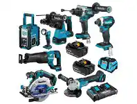 Toolmart Makita 18V 8 Pce Brushless Combo Kit offer