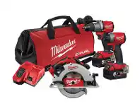 Toolmart Milwaukee M18 Fuel 3 Piece Power Pack 3J2 offer