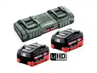 Toolmart Metabo 18V LiHD Duo Super-Fast Air Cooled Charge & 2x 18V 8.0Ah Batteries offer