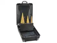 Toolmart Saber 3 Pce HSS Tin Coated Straight Flute Step Drill Set Metric offer