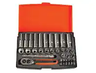 Toolmart Bahco 37 Pce 1/4in DR STD & Deep Socket Set offer