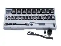 Toolmart Dual Action 29 Pce 6Pt 1/2in DR Socket Set Metric offer