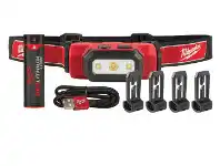 Toolmart Milwaukee USB Rechargeable Hard Hat Headlamp Kit offer