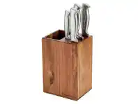 Harris Scarfe Stanley Rogers 6pc Vertical Knife Block with Utensil Holder offer