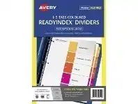 Officeworks Avery Customisable Table of Contents 1-5 Divider offer