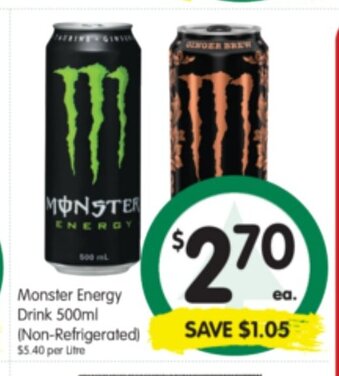 Spar Monster Energy Drink 500ml offer