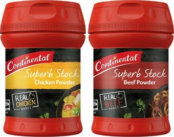 IGA Continental Superb Stock Powder 120-130g Selected Varieties offer