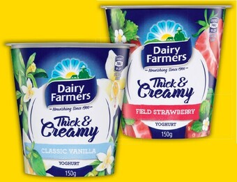 IGA Dairy Farmers Thick & Creamy Yoghurt 150g Selected Varieties offer