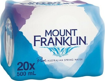 IGA Mount Franklin Spring Water 20x500mL offer