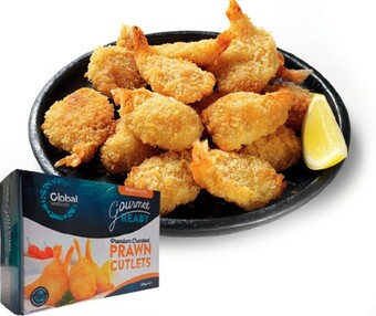 IGA Global Seafoods Premium Crumbed Prawn Cutlets 500g offer