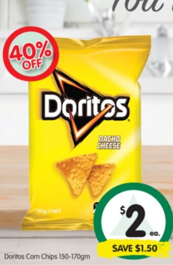 Spar Doritos Corn Chips 150-170gm offer
