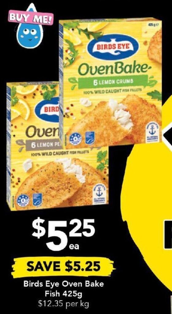 Birds Eye Oven Bake Fish 425g offer at Drakes
