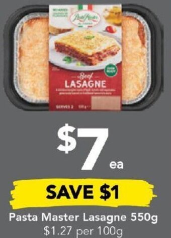 Pasta Master Lasagne 550g