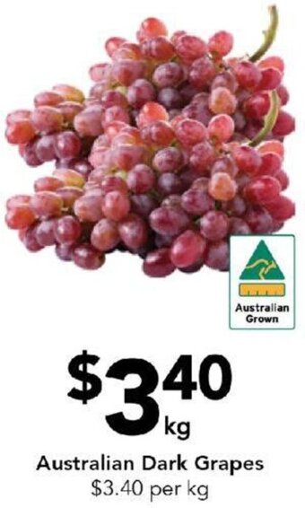 Drakes Australian Dark Grapes offer