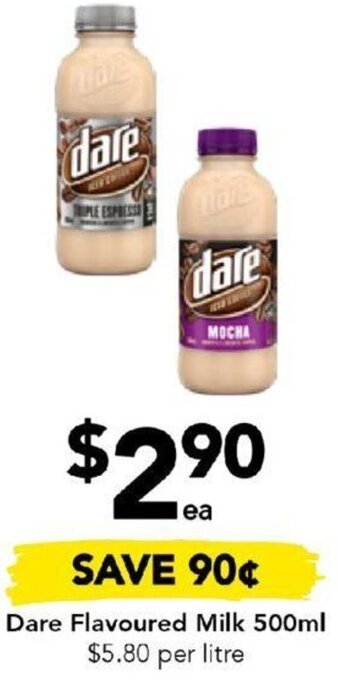 Drakes Dare Flavoured Milk 500ml offer