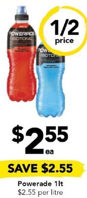 Drakes Powerade 1lt offer